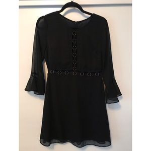 Cleobella black dress with metal cut out detail